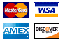We Accept all Major Credit Cards